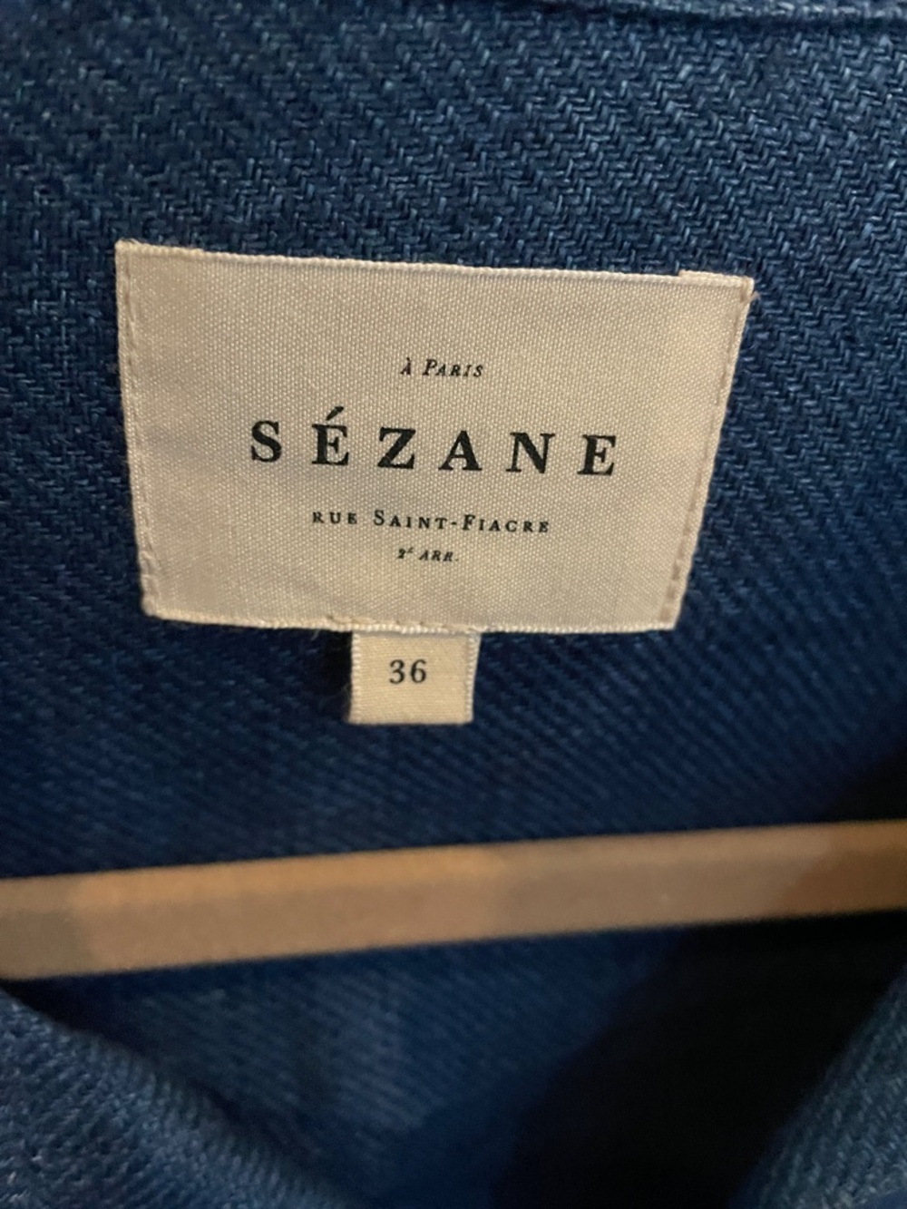 Sézane Navy Blue Tunic Dress - Picture 2 of 4